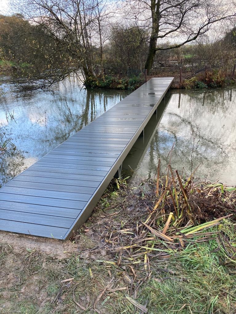 Bridge to access lake
